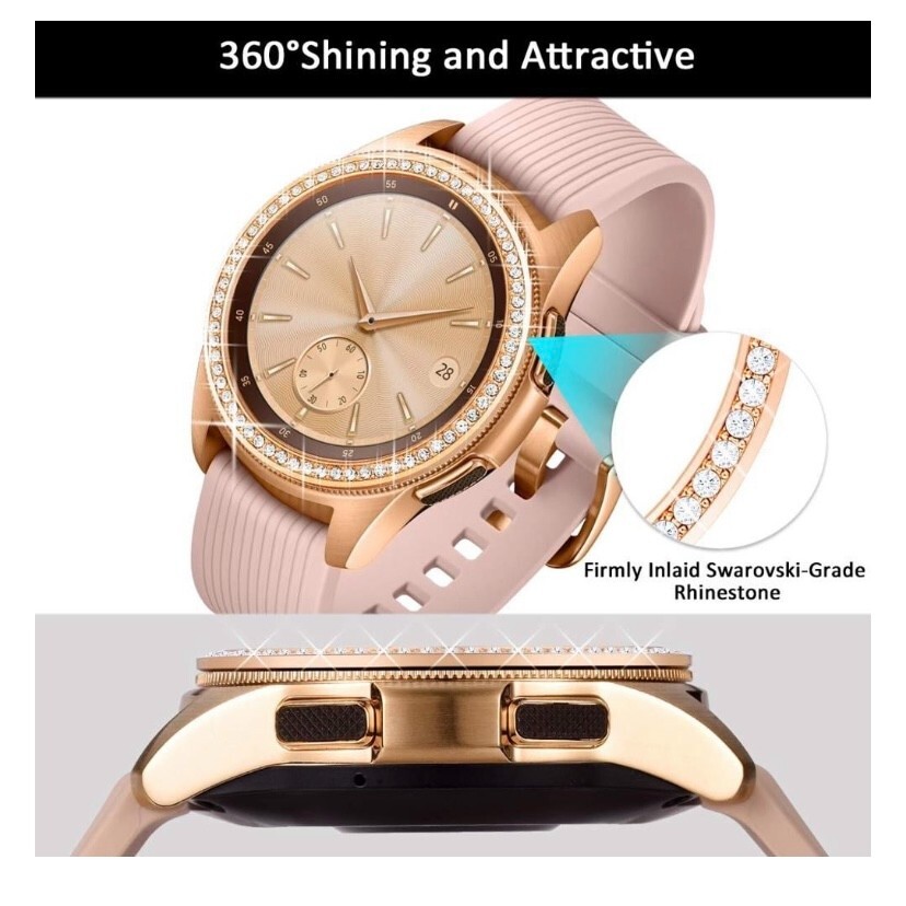 Samsung Galaxy Watch 40-41-42-46MM Watch Case Adhesive Decorative Bling Ring