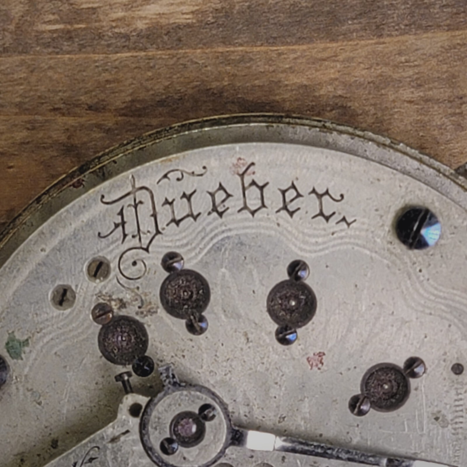 Antique Dueber Hampton Watch Co. Movement #661276 Parts / Repair 45.5mm