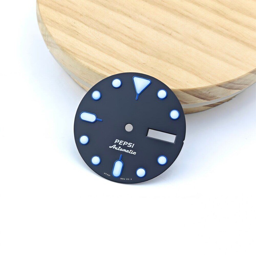New No/S Logo NH35 Dial 28.5mm Blue SK007 Fits NH34/35/36 Movement Watch Parts