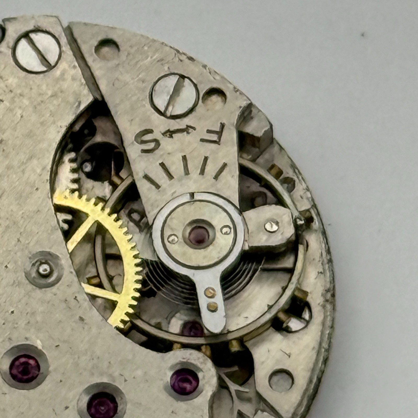 Arogno 125 Watch Movement Precista Steelco 15 Jewels Manual Wind Parts 23.7mm