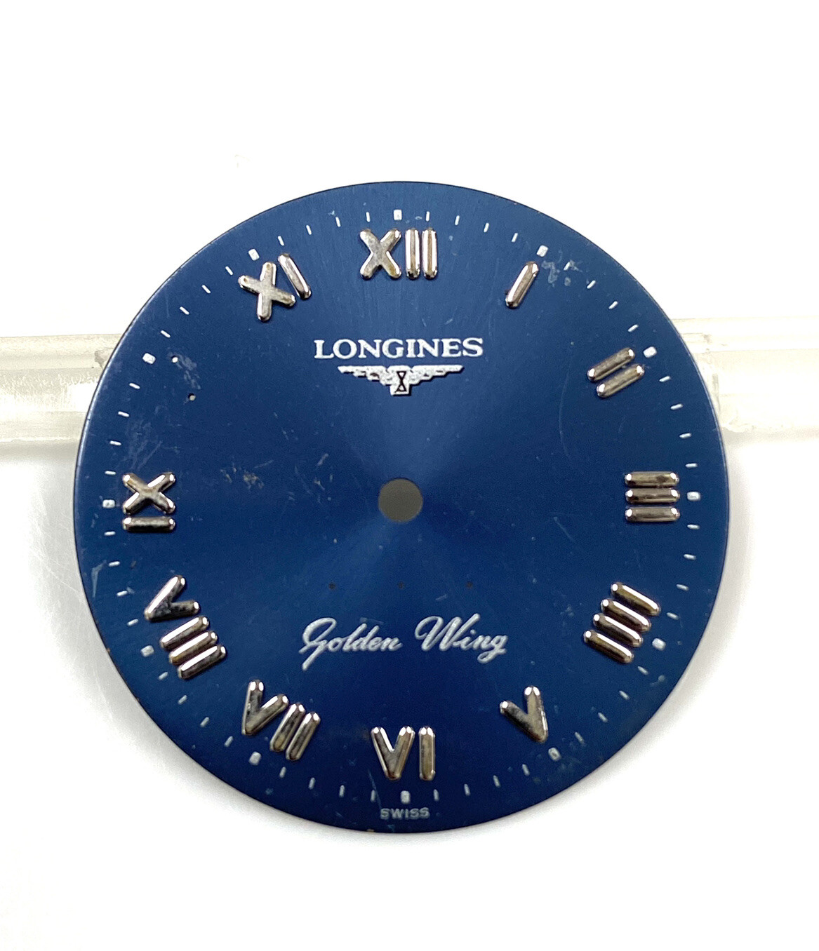 Genuine Longines 5-Star Golden Wing Mens Watch L3.605.4 Navy Blue 26.5mm Dial