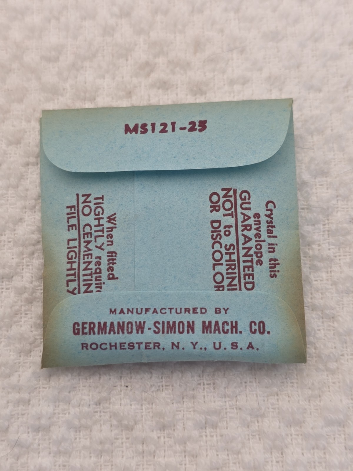 G-S Watch Crystal CMX317-5 Gruen 20.4X18.5