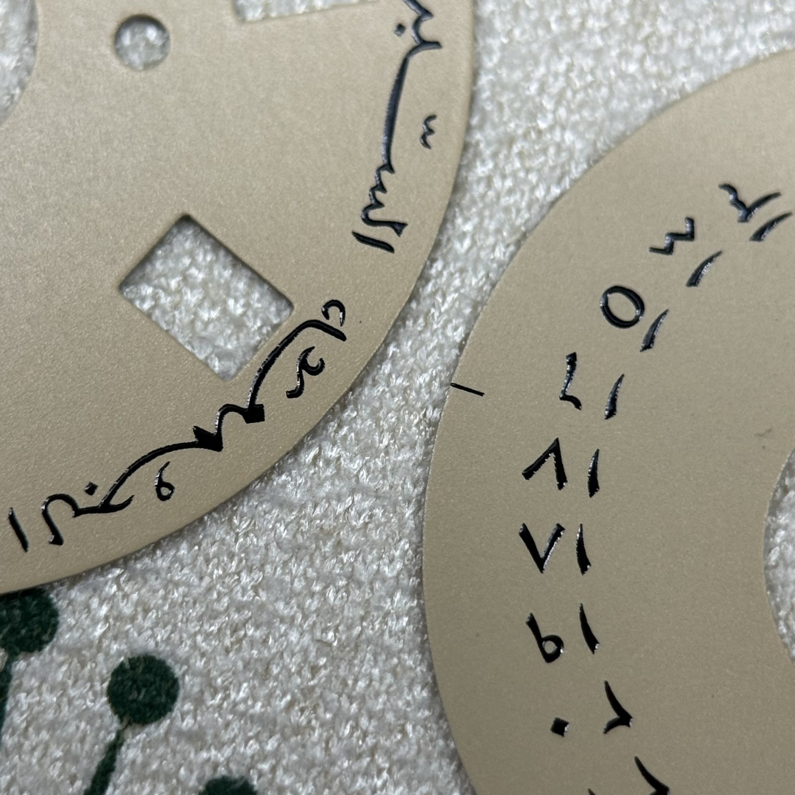 ARABIC CALENDAR DISCS FOR ROLEX PRESIDENT DAY DATE 1556 1807 1802 1803 CHAMPAGNE