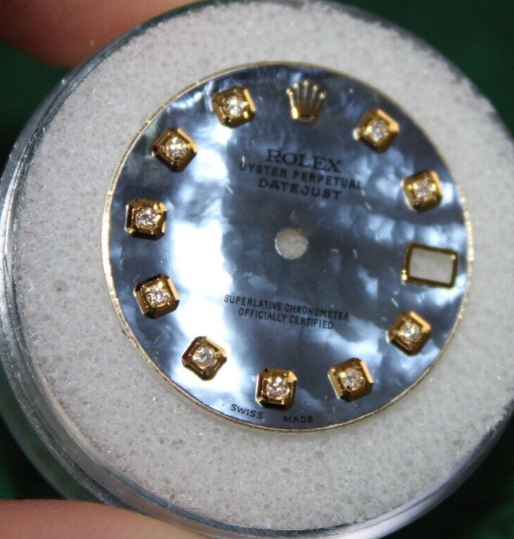 Rolex Datejust Dial Custom Made Dark Mother of Pearl & Diamonds 178273 178278