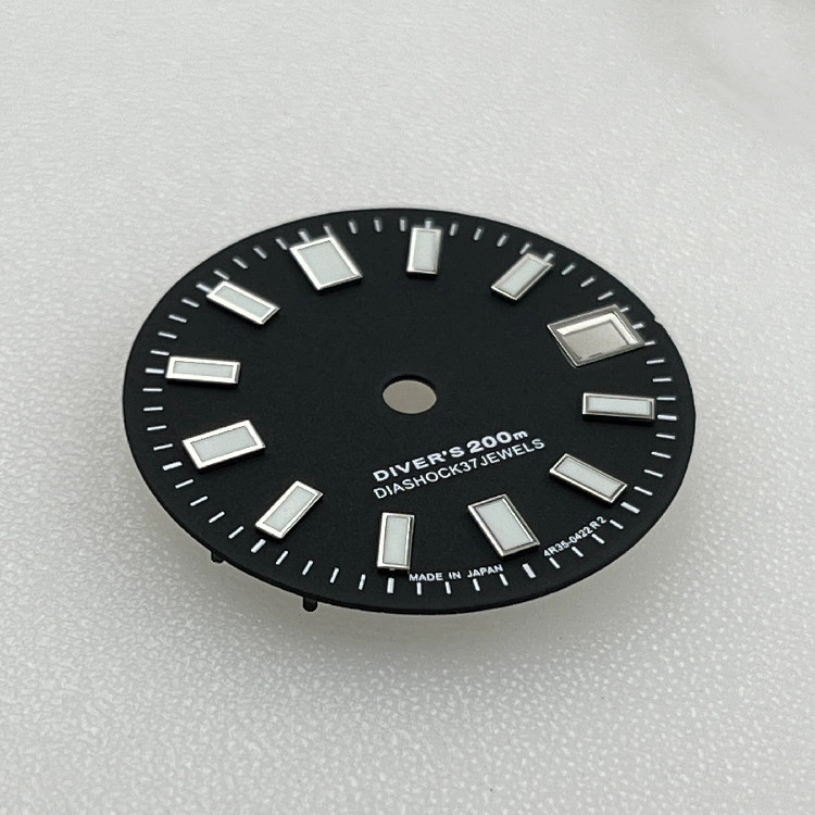 28.5mm Green Luminous Watch Dial For NH35 NH36 4R35 movement