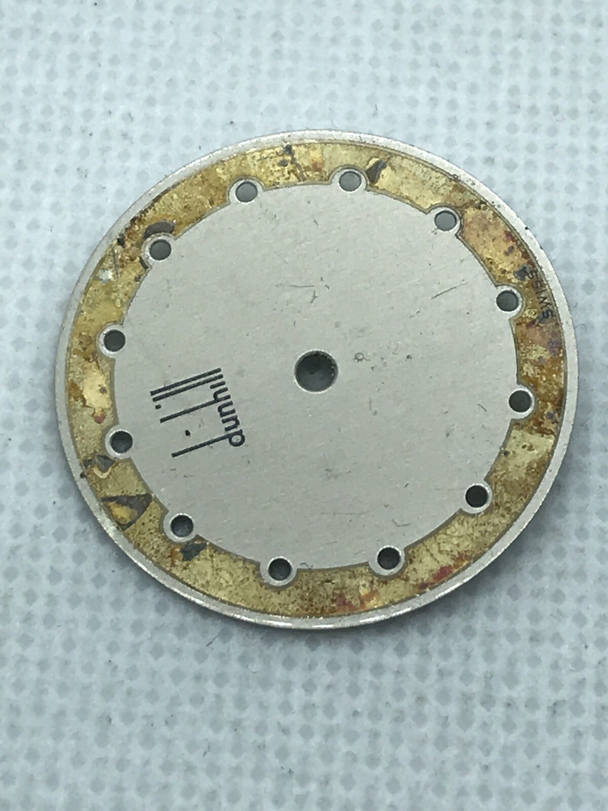 vintage Dunhill 23.9 mm Watch DIAL FOR PARTS part or collection Swiss Made
