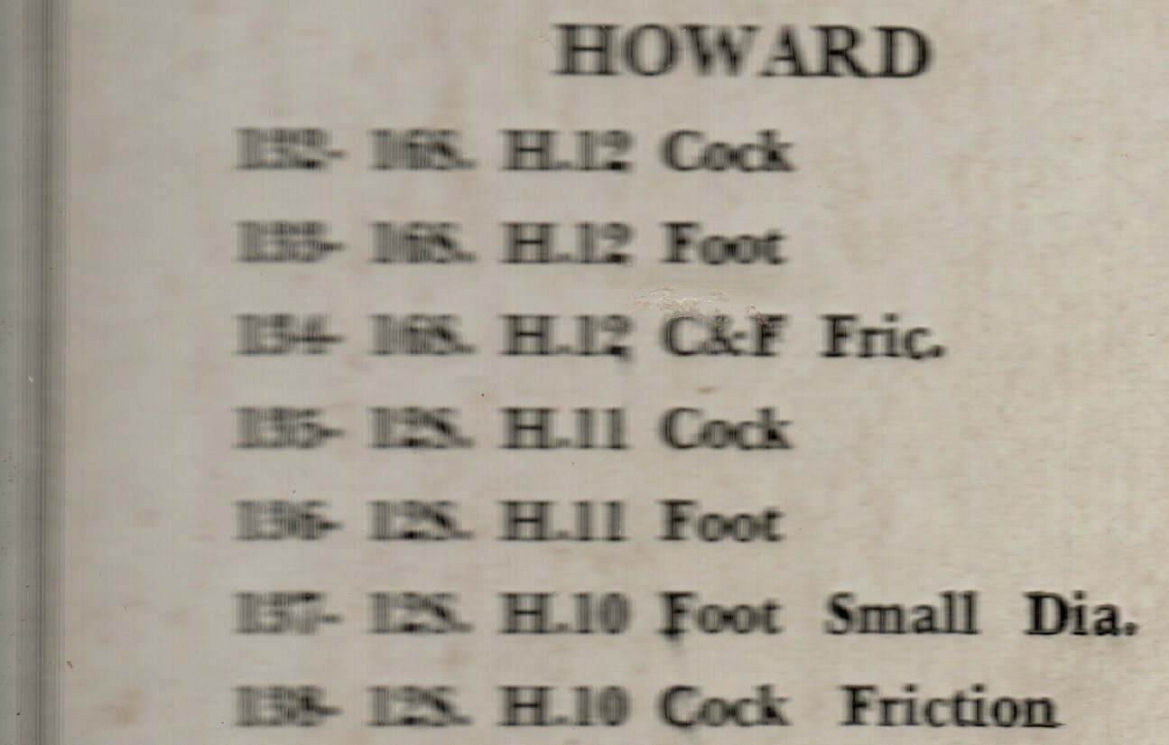 The “Bestfit” Selecta Part System Of Balance Jewels For Howard Watches #12BB