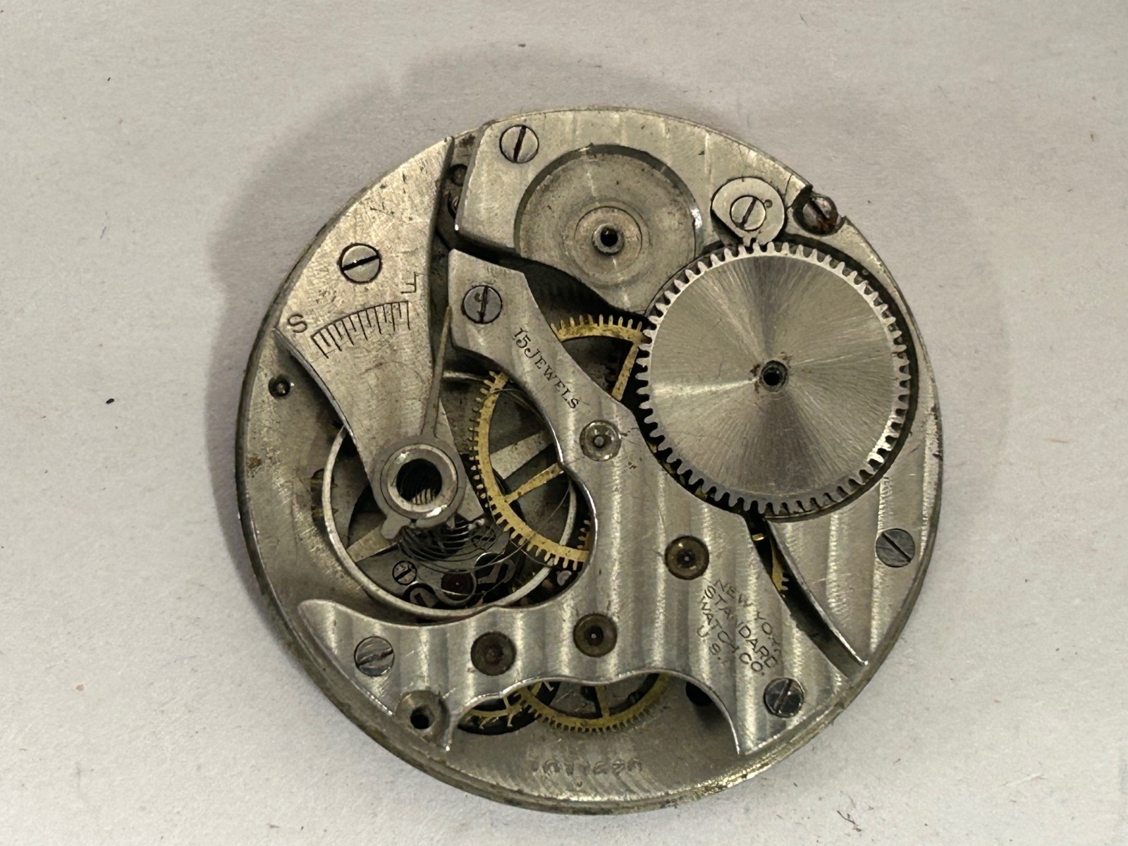 Lot of Vintage New York Standard Co. Pocket Watch Movements for Parts Only (S5)