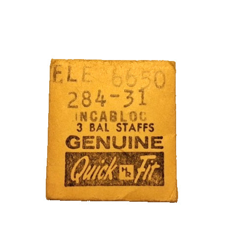 FEF Fleurier 6600 6620 6650 Balance Staff INCA watch part #100/1598 (3-PACK)