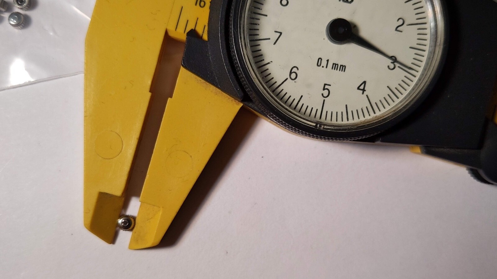 Genuine Omega CROWN S/S 3mm diameter. NEW, FLAT head (flat surface)