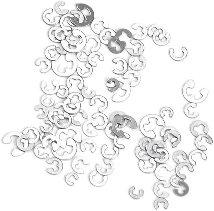90PCS Chronograph Watch Pusher Button C-clip E Clip Circlip Ring