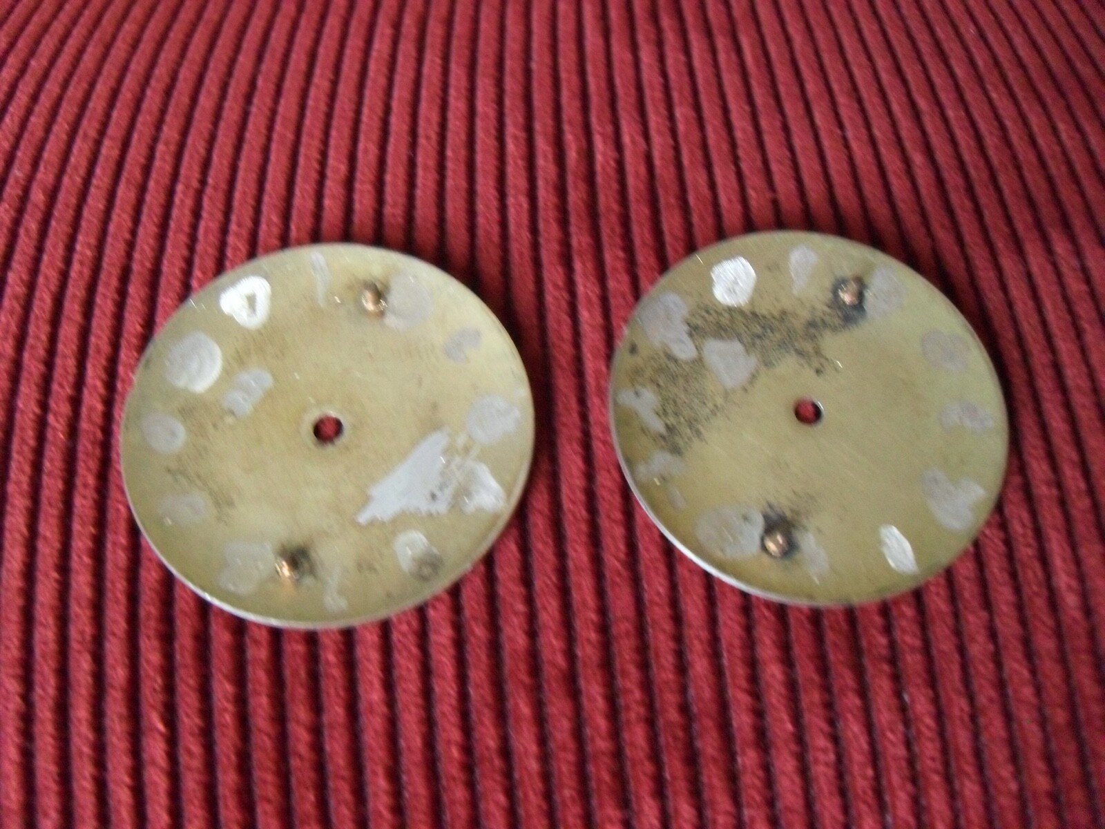 Two Hamilton Van-Horn Electric Wrist-Watch Dials, “Gently Used” L@@K