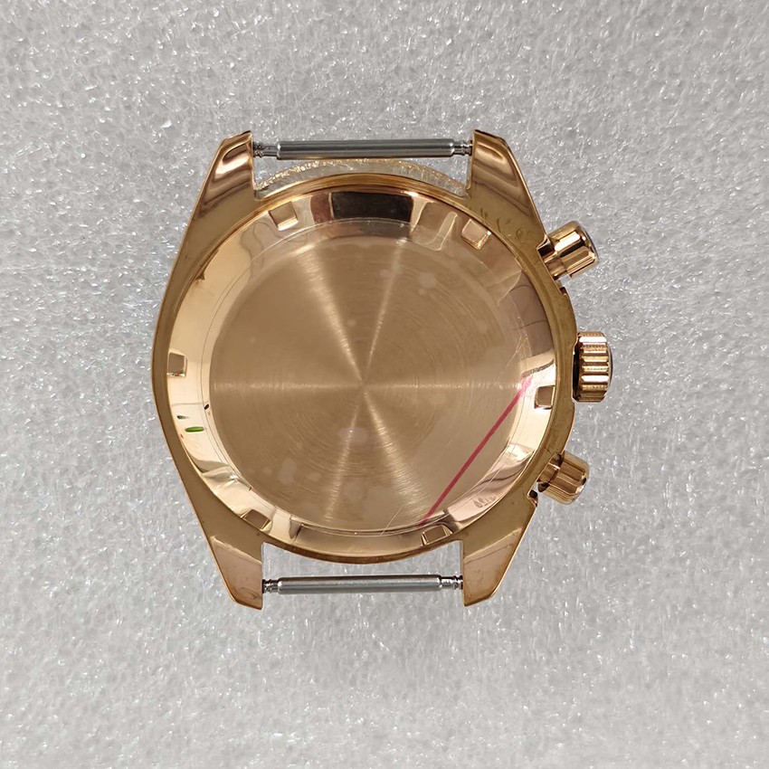 Rose Gold Quartz Watch 40mm Stainless Steel Case for Japan VK63 Movement