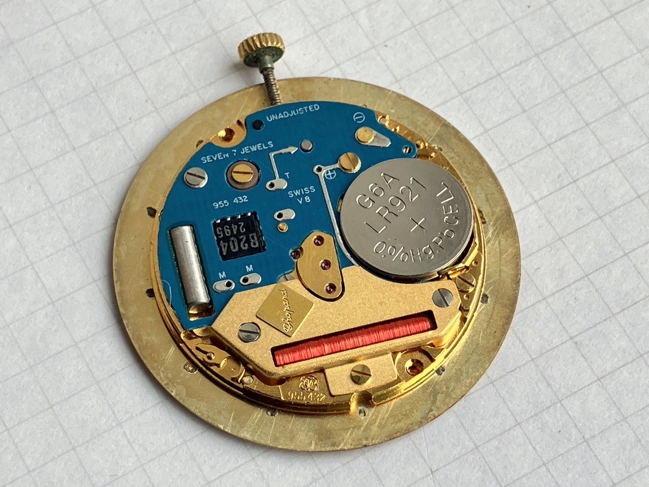 Chopard Geneve Quartz ETA 955 432 Movement Dial Hands Working (ref 1928A)