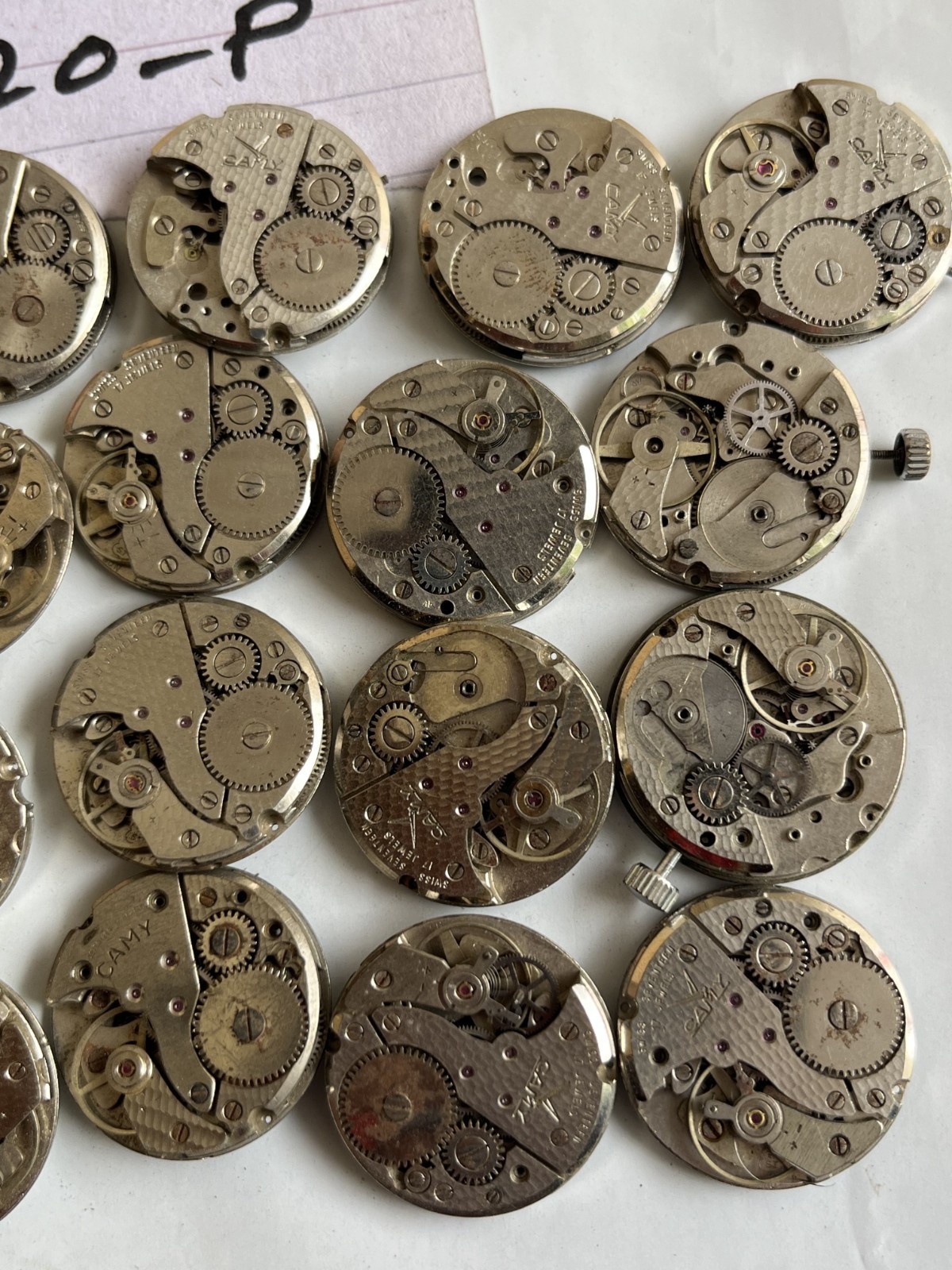 Lot of 30 Swiss FHF ST96 / FHF 96/FHF 96-4 Watch Movements – For Parts or Repair