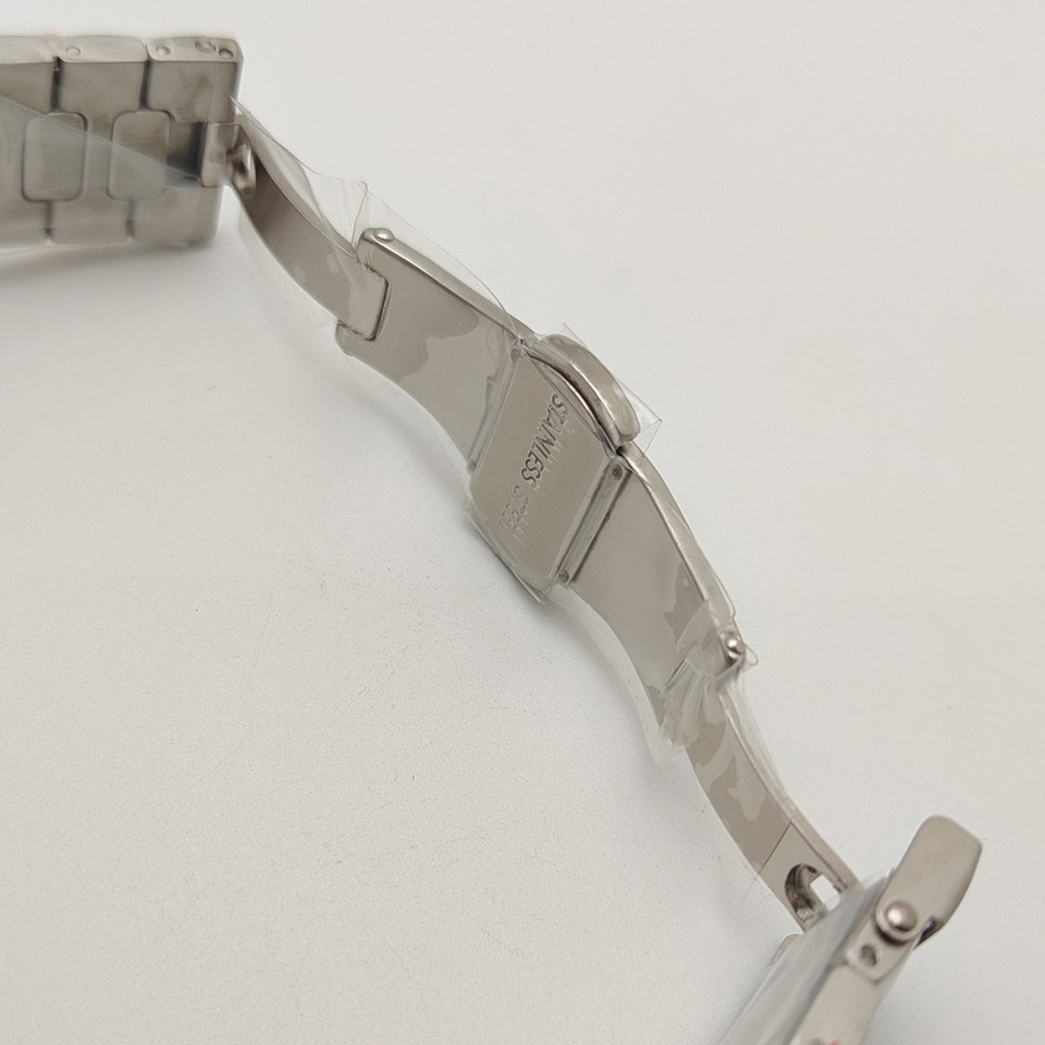 41mm Luxury Men Silvery Watch Case and Strap Sapphire for Nh35 Nh36 38 Movement