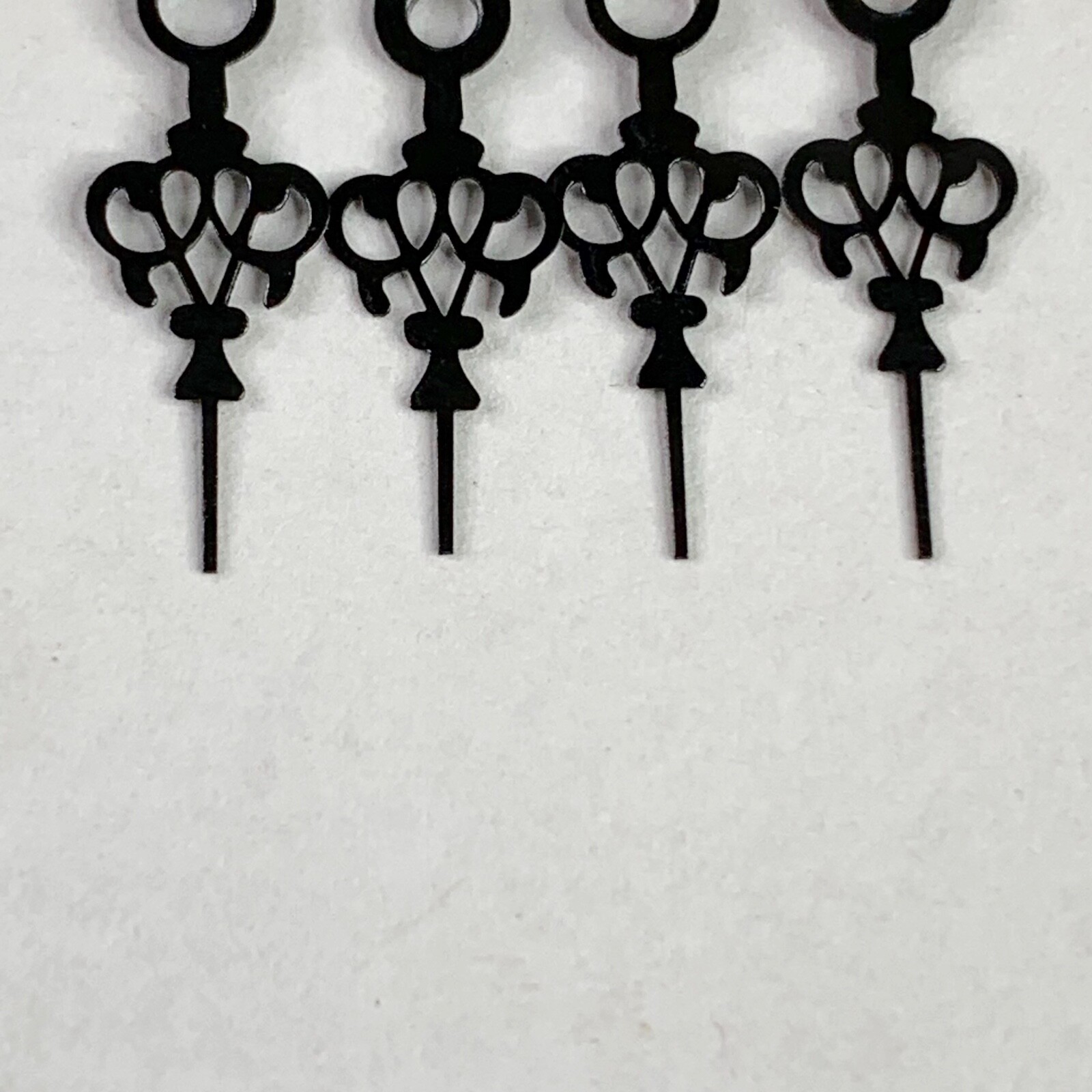 8 Louis XIV Pocket Watch Hands Steampunk Lot Black Art Fancy Pair Watchmaker Lot