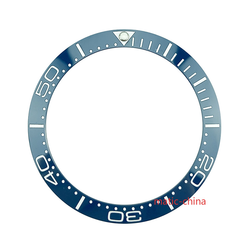 HQ 38mm Blue/Blue Ceramic Bezel Insert Luminous Fit SKX007/009 Sea Master Watch