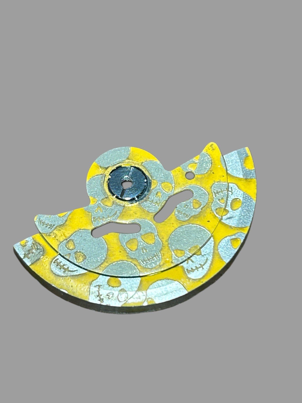 Yellow Skull Pattern Automatic Hammer Rotor Fit Seiko NH35 NH36 NH70 Movement