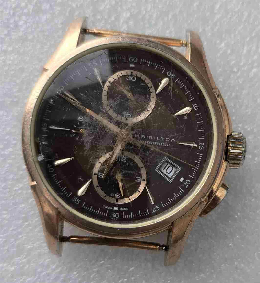 HAMILTON KHAKI Steel Chronograph. Ref: H326461. Cal: ETA-7750. For Service