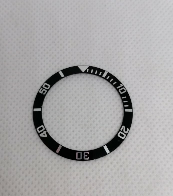 007 SEIKO BLACK BEZEL INSERT FOR MIDSIZE 10 BAR SUB SKX023 7S26 0050