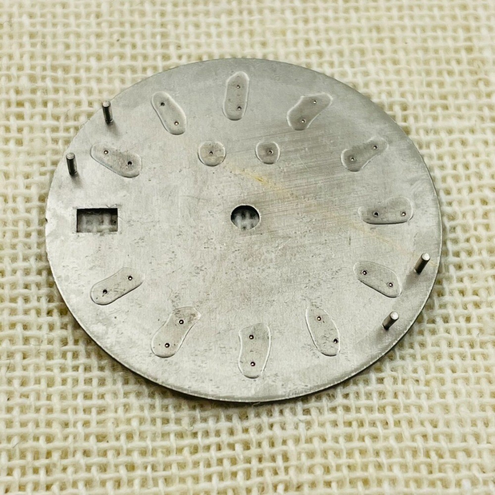 28.5mm Watch Dial Blue Green Luminous For Seiko NH35 NH36 Movement Diary Dials