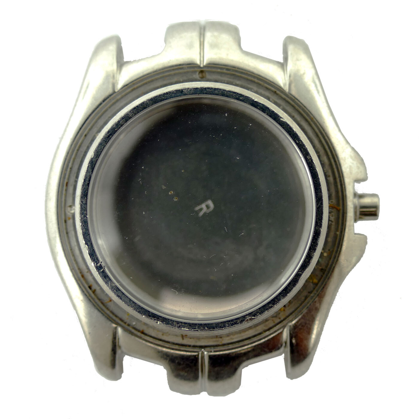 TAG HEUER WT1352 LINK STAINLESS STEEL MIDSIZE WATCH CASE FOR PARTS OR REPAIRS