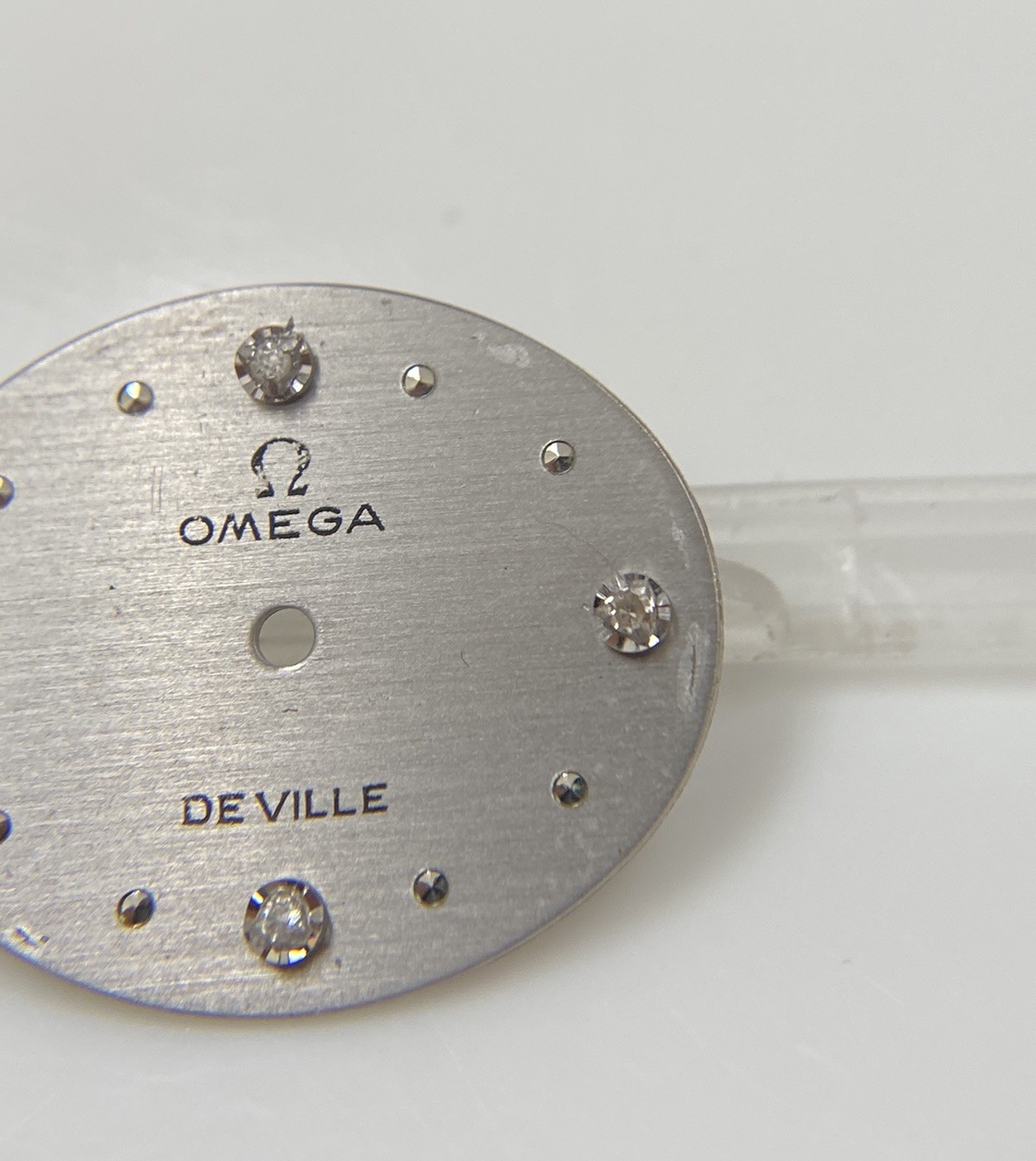 Original Vintage Omega De Ville Caliber 625 Silver w/ Diamond Dial