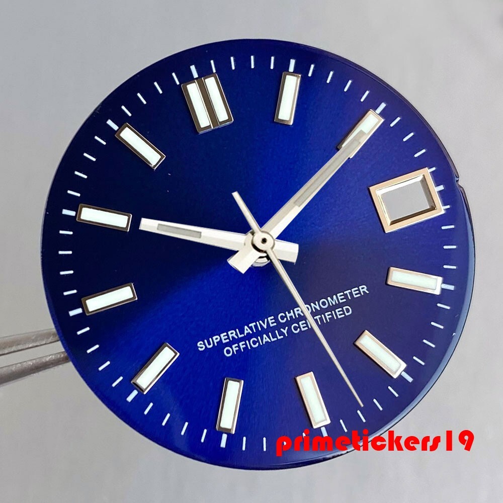 29mm NH35 Automatic Watch Dial+Hands Set Multicolor Face Date Luminous Sterile