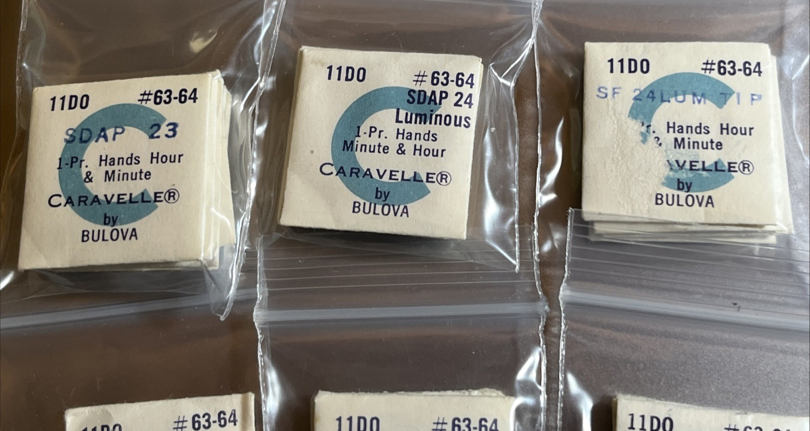 CARAVELLE BULOVA 11DO 11D0 Watch Part 63-64 (1) Pair of Hands Sealed YOU CHOOSE