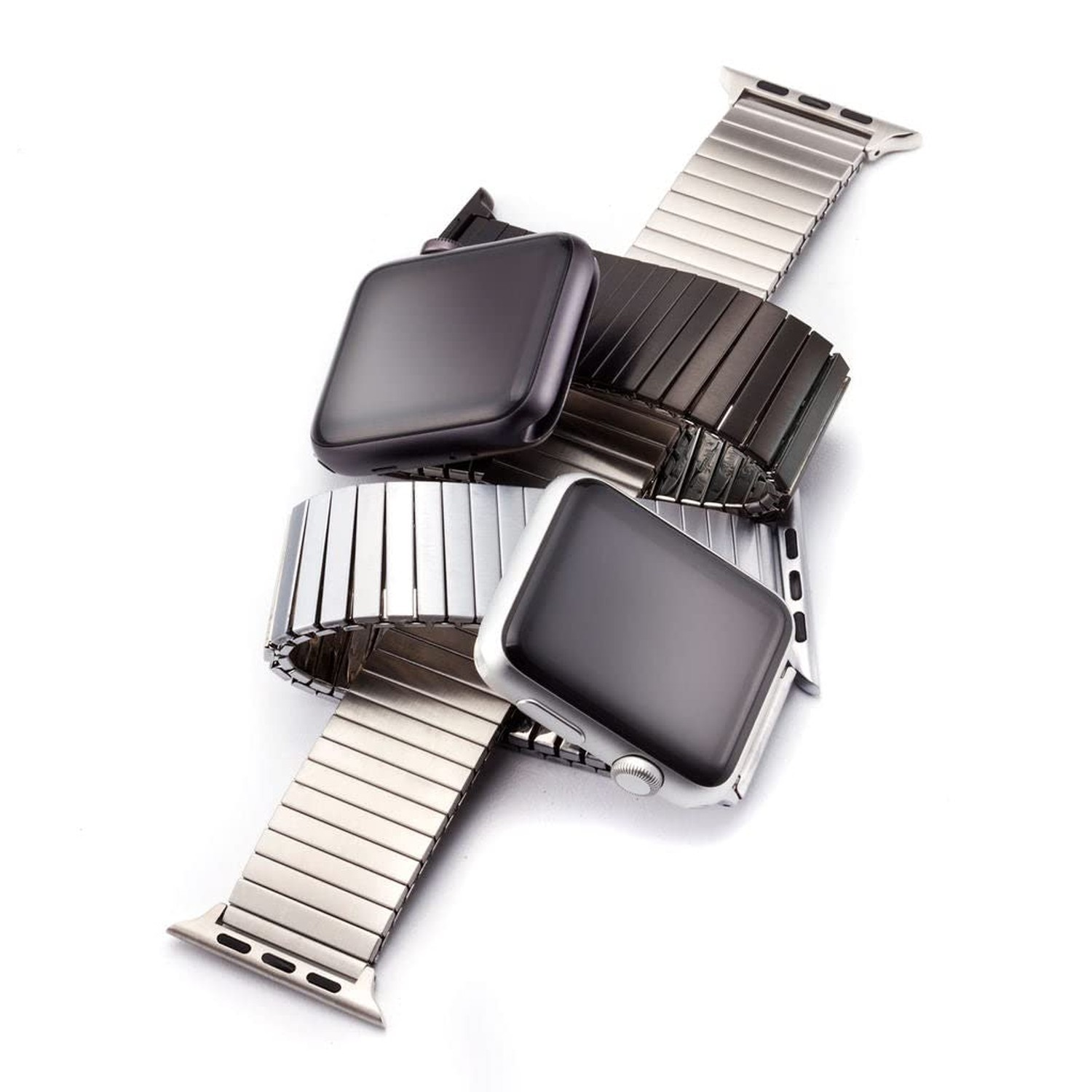 Twist-O-Flex stainless steel expansion watchband options compatible for use 3…
