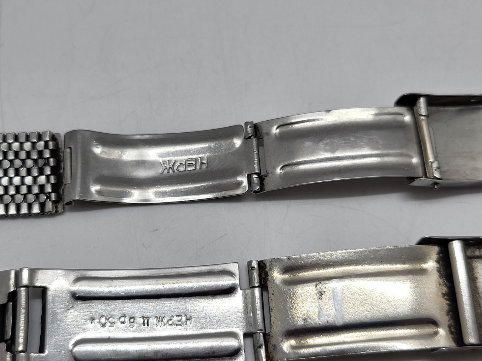 Vintage stainless steel bracelets USSR wristwatches different for spare parts