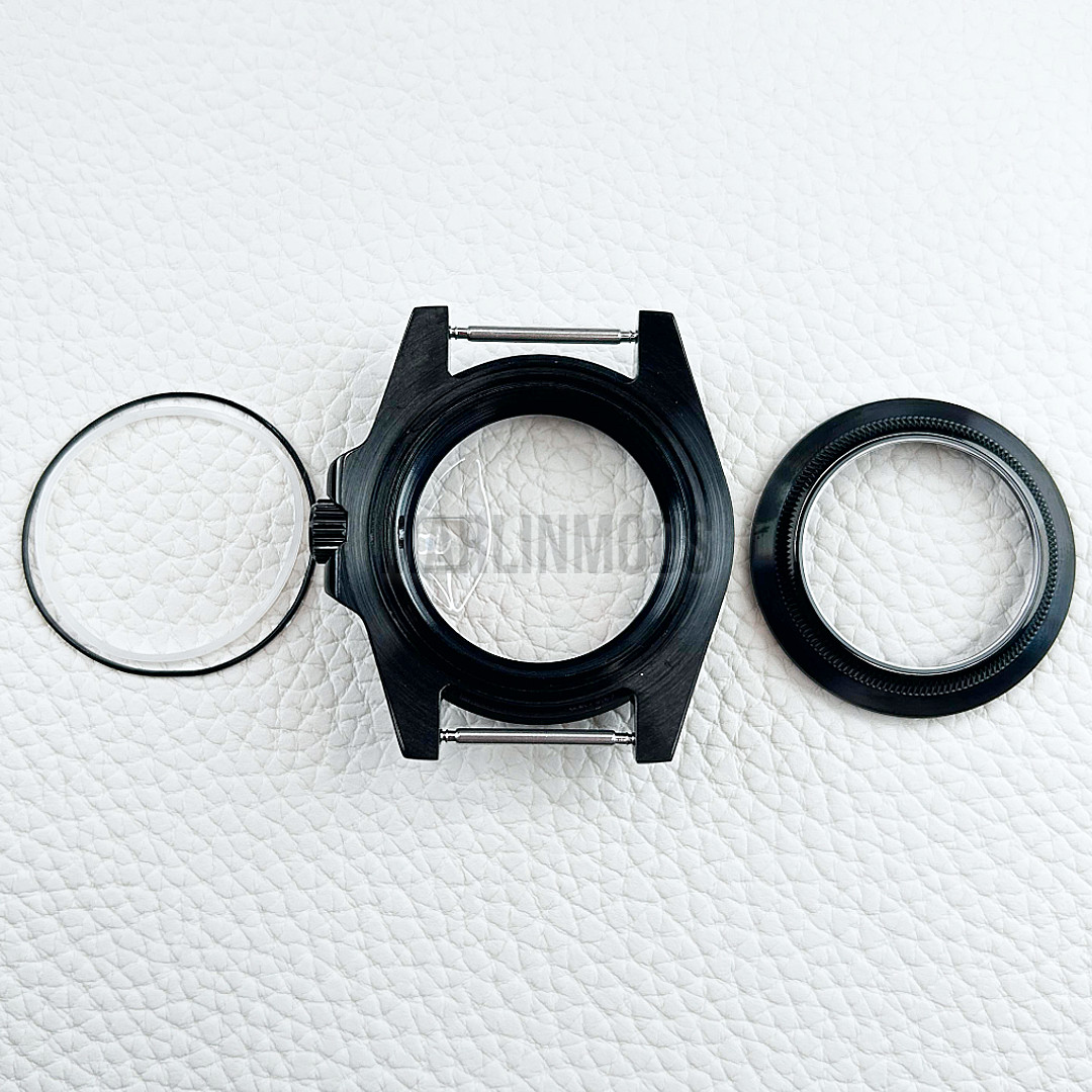40MM Black Watch Diver 10ATM Sub Case for NH35 NH36 Movement Sapphire Crystal