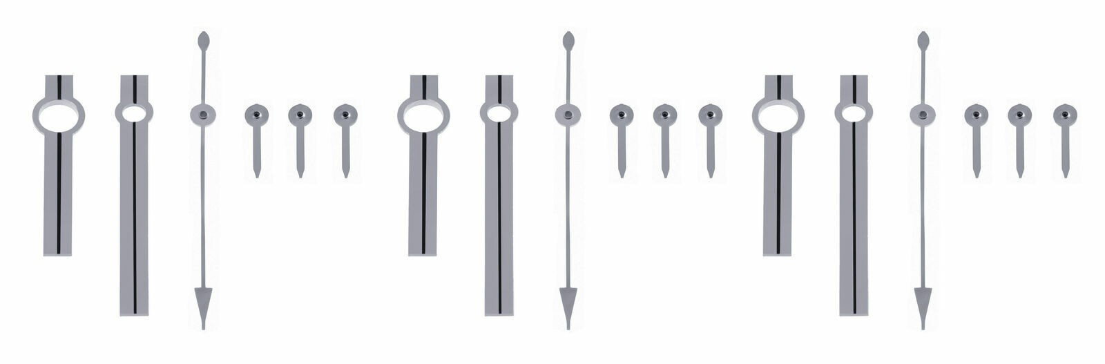 Silver 3 Set Replacement Watch Hands For Rolex Daytona 7750 79160 79270