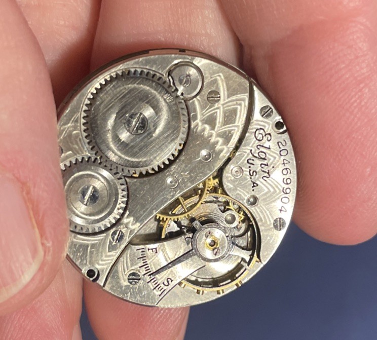 Vintage 1919 Elgin 431 model 2 6/0 size 7 jewel openface pocket watch movement