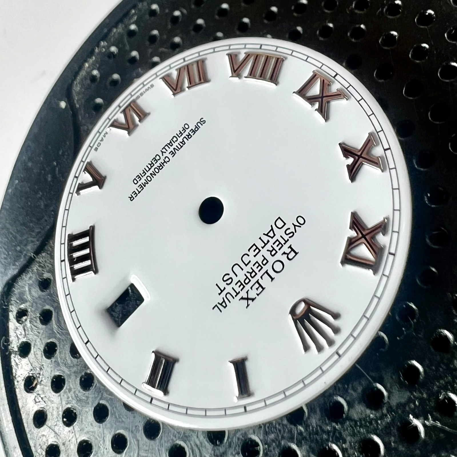 Genuine Rolex Datejust 36 White Enamel Dial with White Gold Roman Numbers