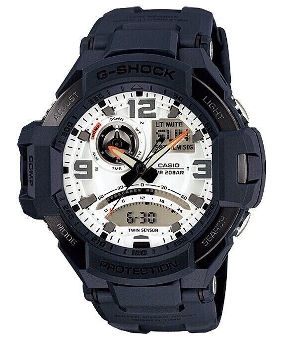 Genuine Casio G-Shock GA-1000 GA1000 dark navy blue resin watch bezel set