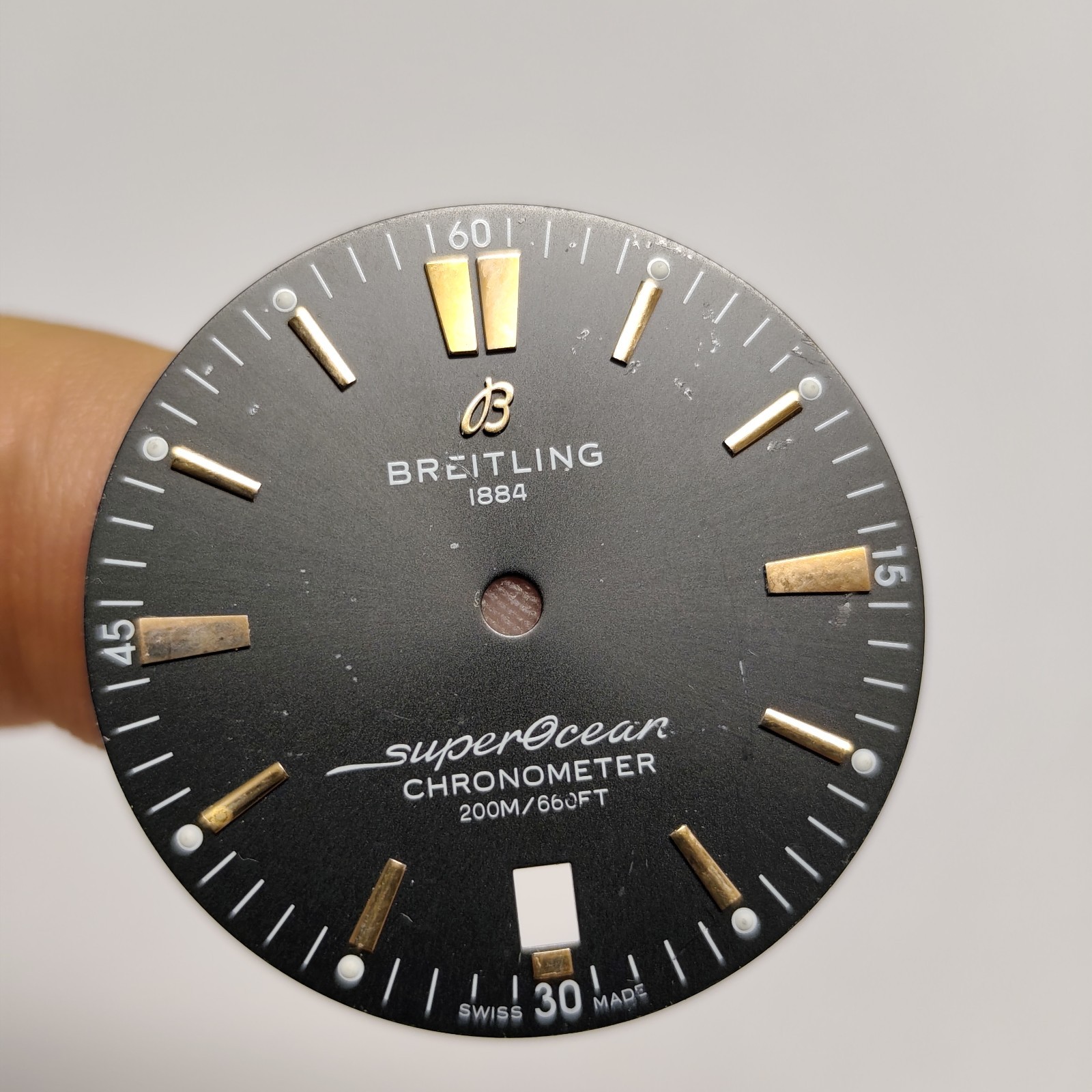 32 mm Breitling Watch Dail Swiss Made, PARTs Part REPAIRS #Y2
