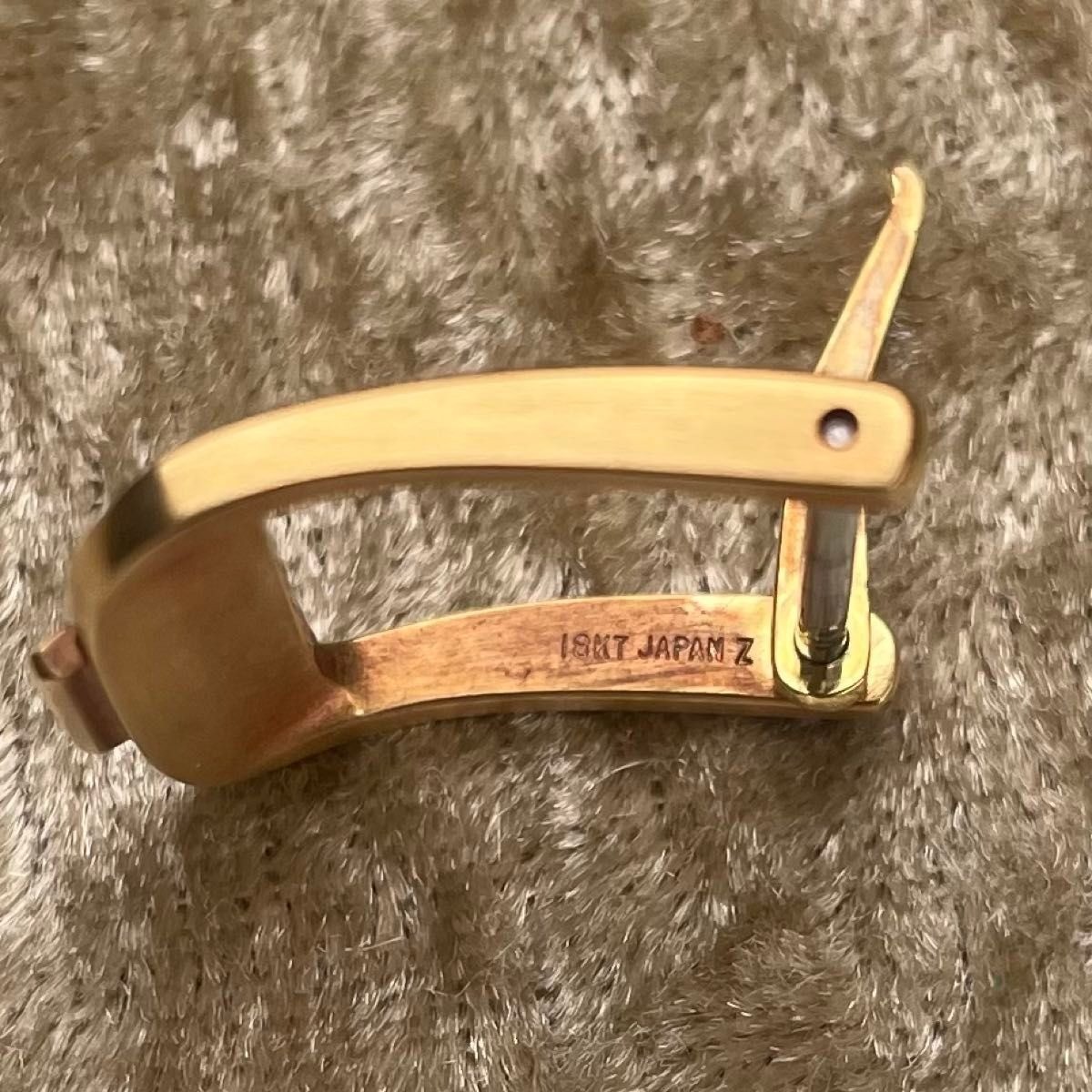 Vintage Grand Seiko GS 18KT K18 Solid Gold Buckle 15mm Japan Z Signed Genuine