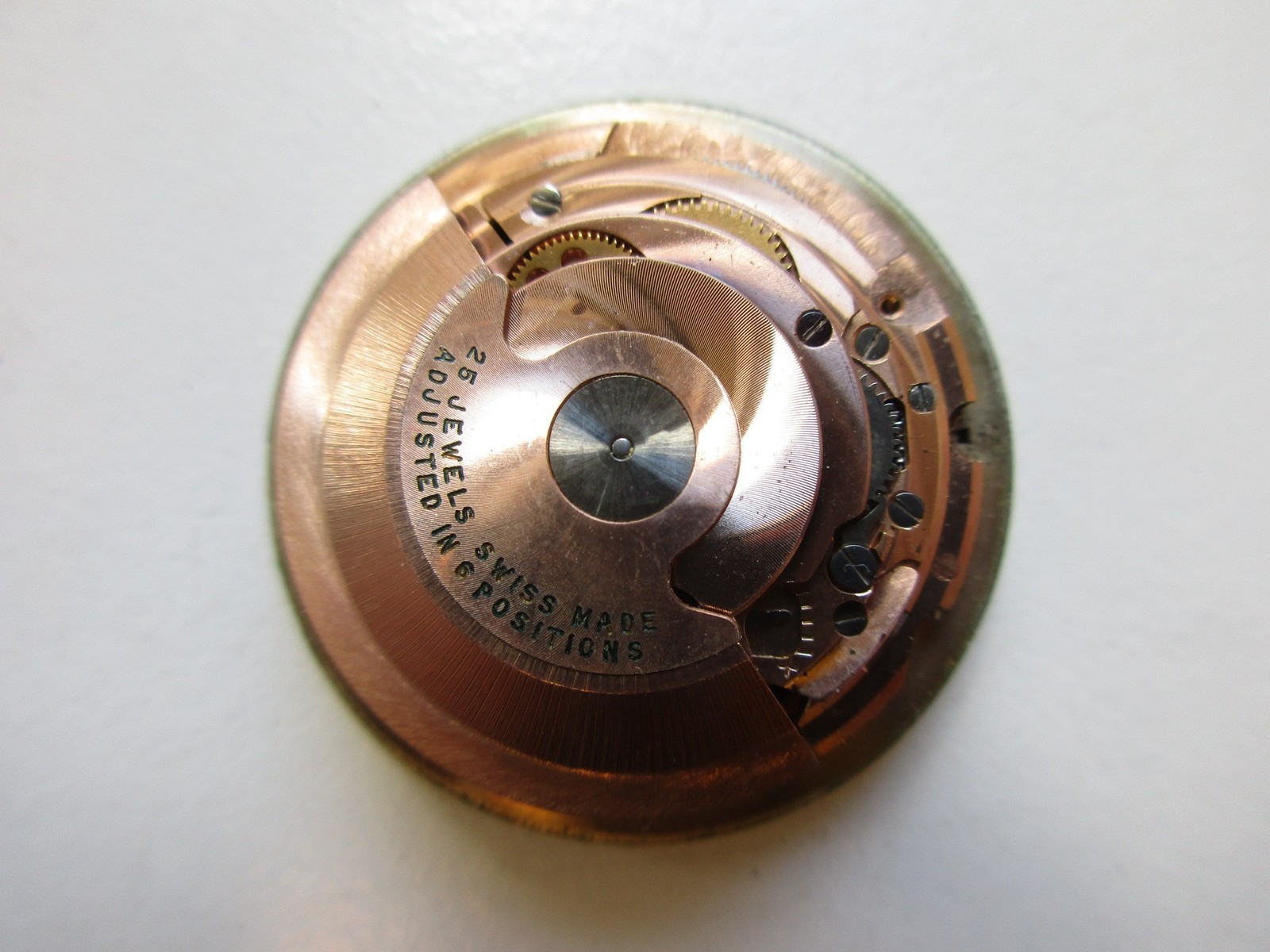 ETA cal. 2452 Swiss automatic watch movement adj. 6 pos – running