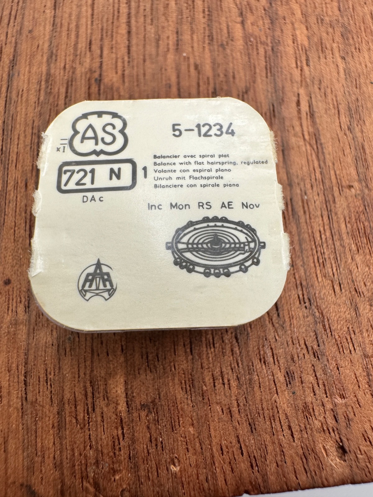 AS 5-1234 721 complete balance