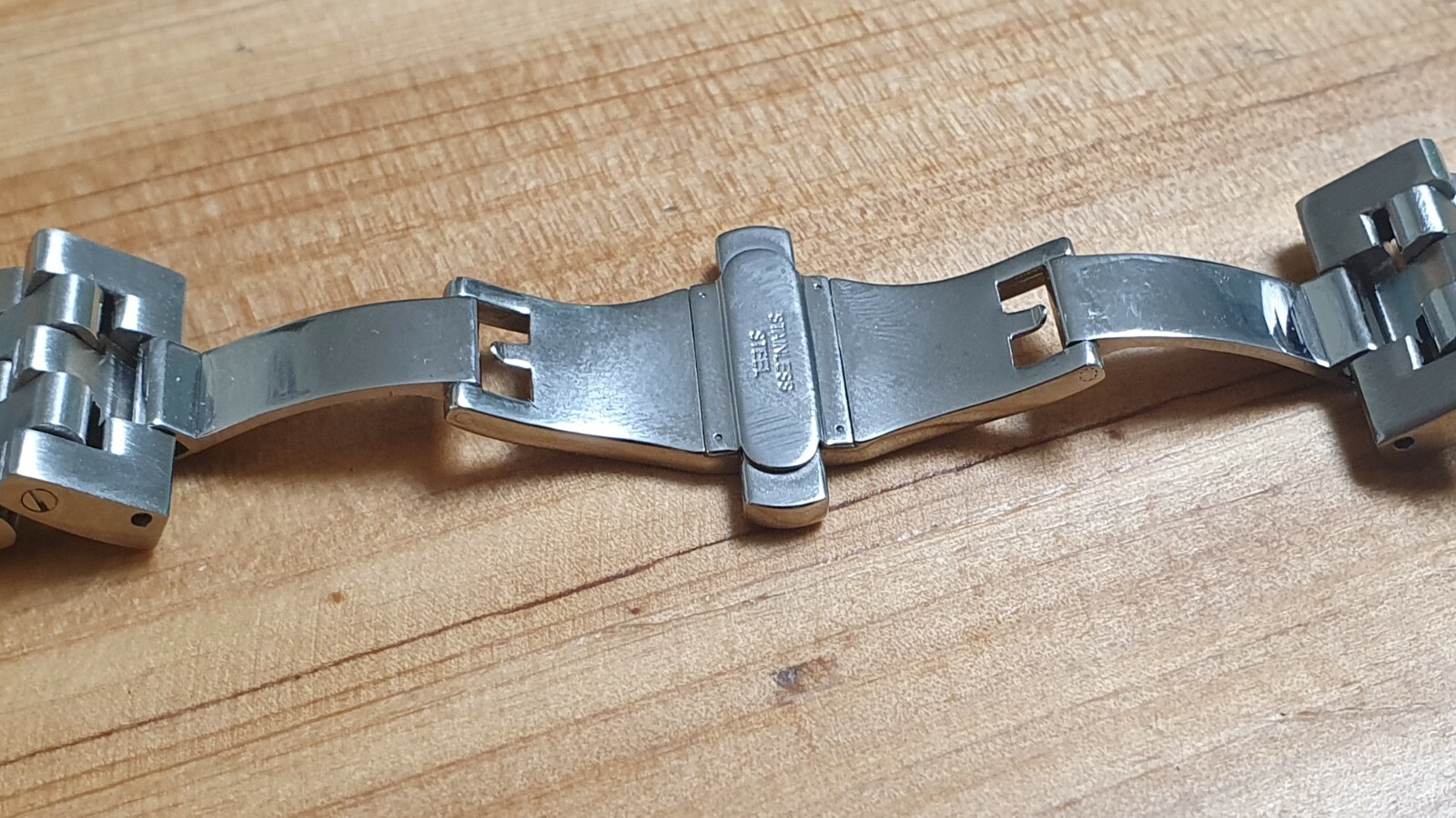 Massive stainless steel heavy metal band – butterfly clasp – 20mm – 105gr – 316L
