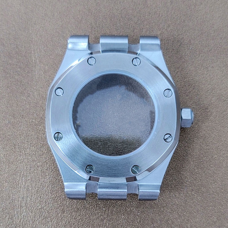 41mm Stainless Steel Watch Case Strap Sapphire Glass For NH35 NH36 4R Movement