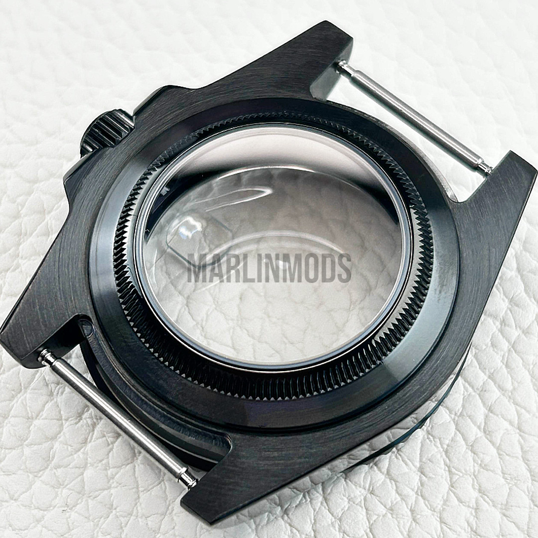 40MM Black Watch Diver 10ATM Sub Case for NH35 NH36 Movement Sapphire Crystal