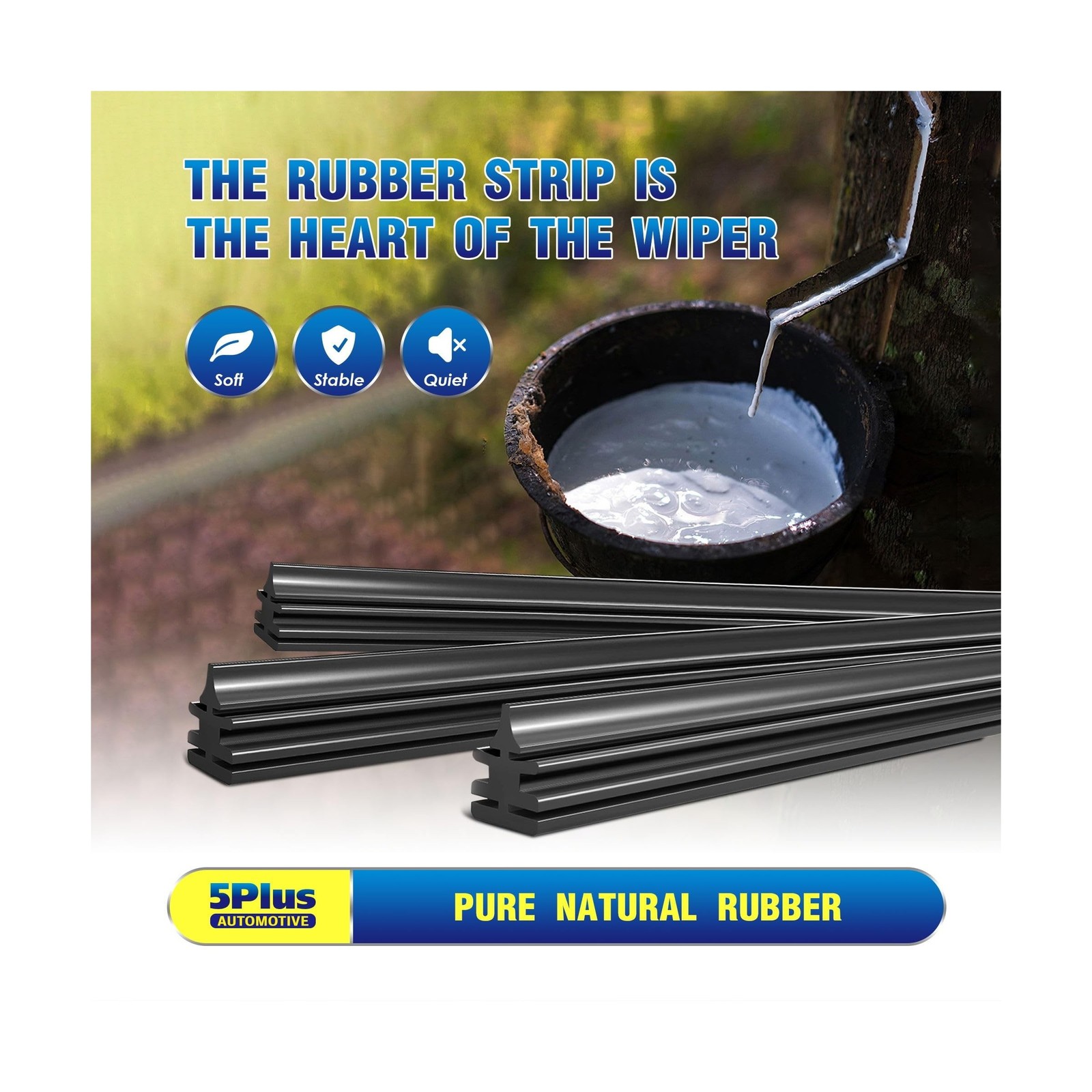 5 PLUS® 22″ Wiper Blades 2 Pack Replacement for Ford F150 F250 F350 F450 F5