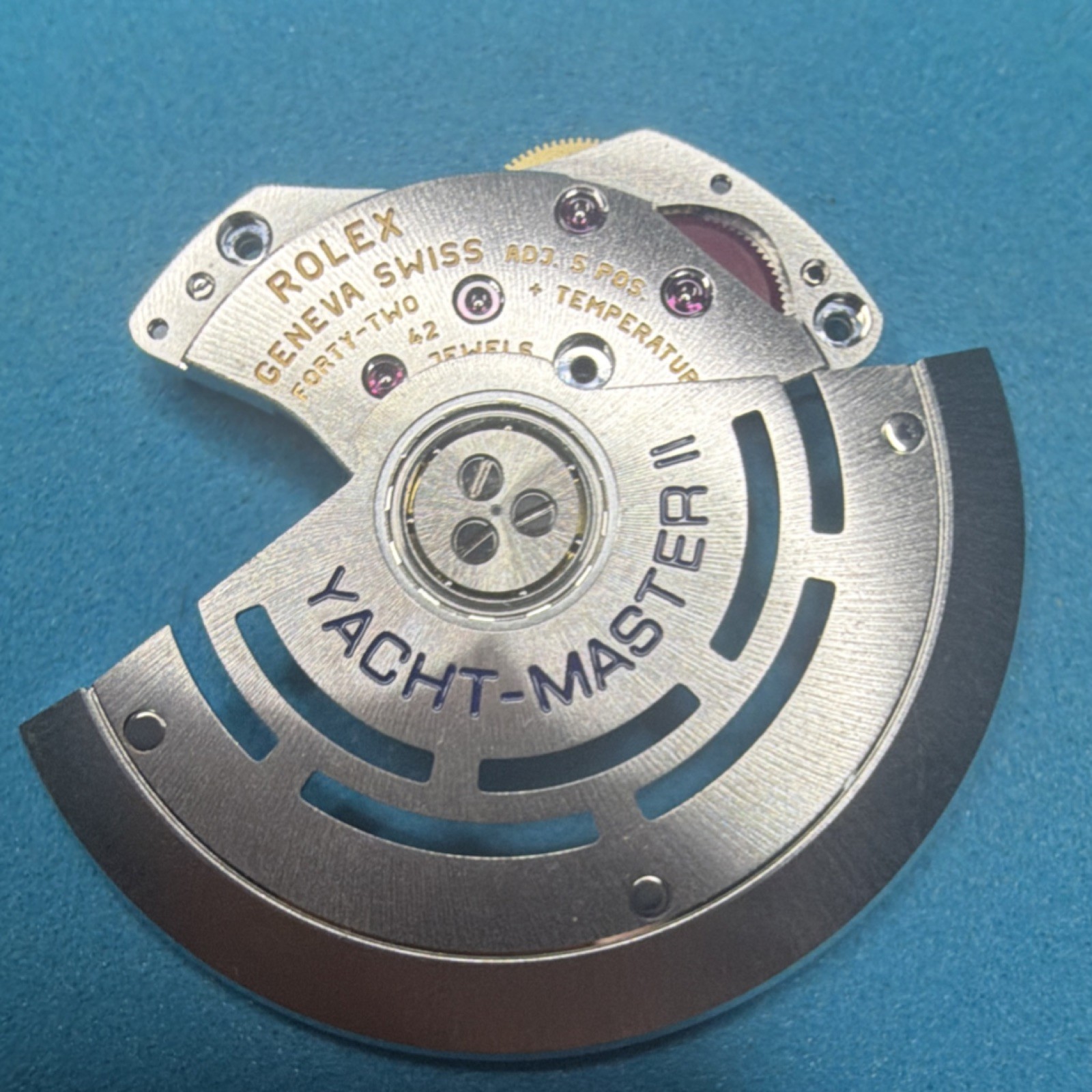 Rolex Yacht-Master II Rotor Oscillating Weight Silver Watch Movement Part