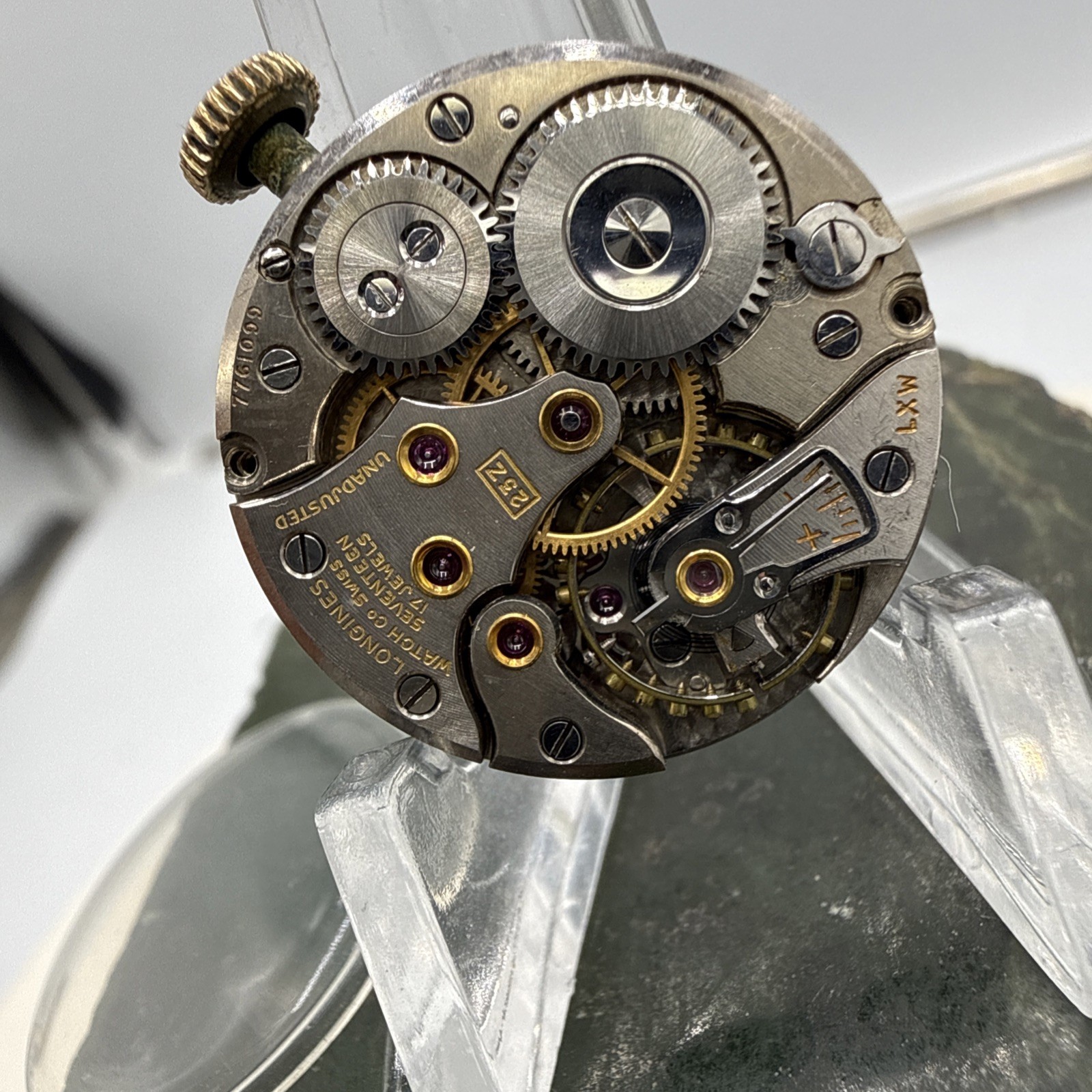 Vintage Longines Caliber 23Z 17-Jewel Wristwatch Movement, Keeps Time
