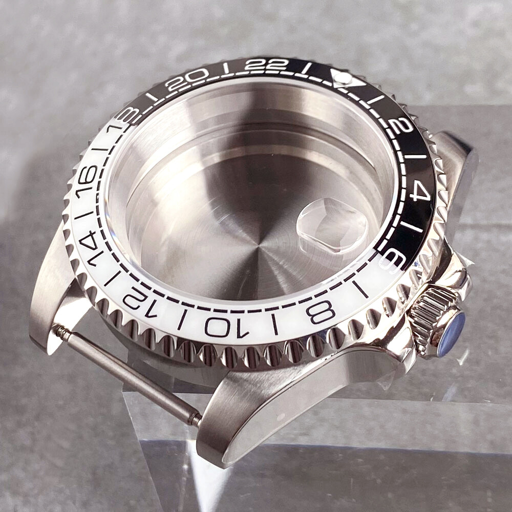 40mm Diver Style Watch Case Cyclops Magnifier Sapphire 20BAR Fit for NH35 PT5000