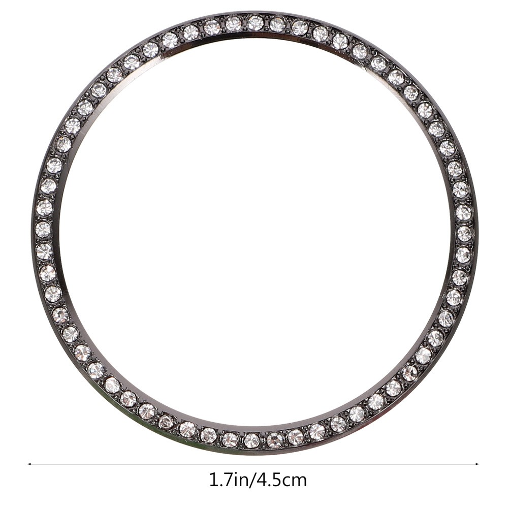 1Set Lightweight Black Watch Bezel Ring Alloy Durable Fashion Watch Accessory