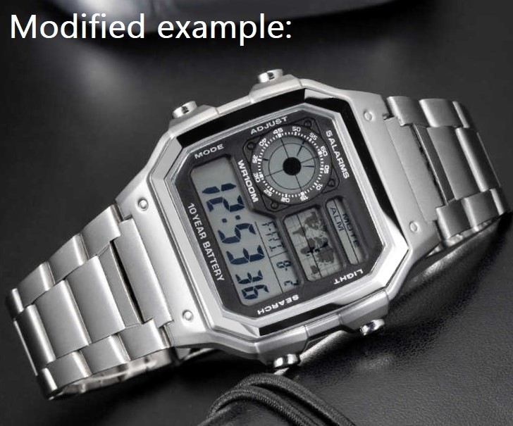 Stainless Steel Case Upgrade Kit for Casio AE-1200/1300 – Includes free tools